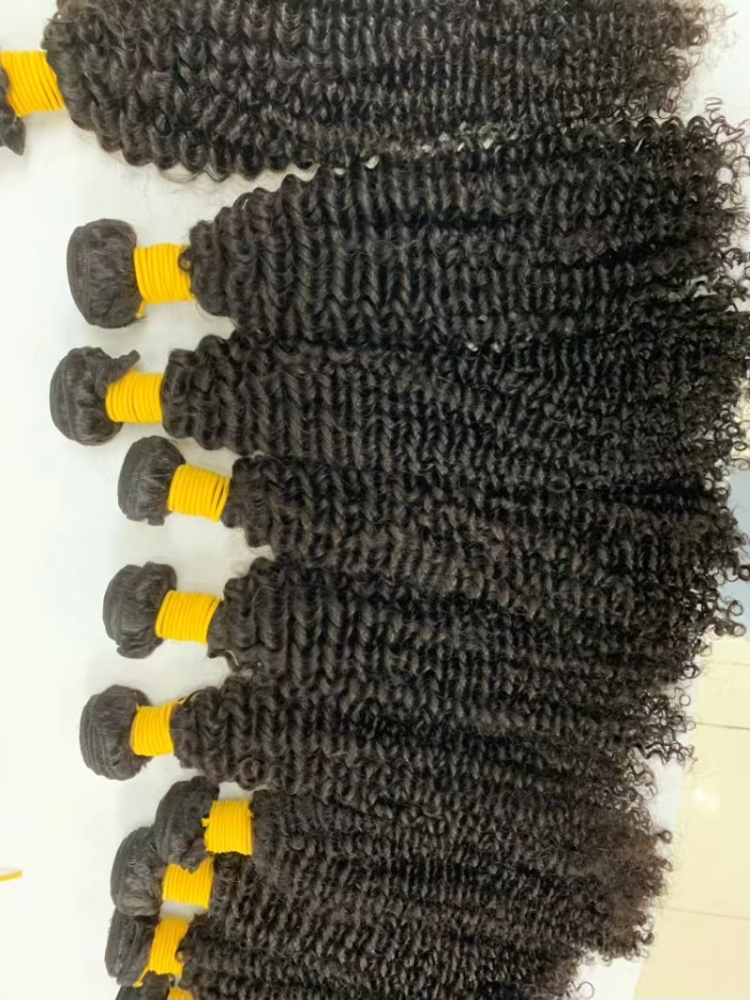 Brazilian virgin hair bundle kinky curly
