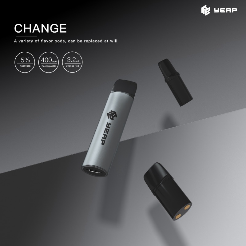 YEAP Rechargeable Disposable Vape with Changeable Cartiges