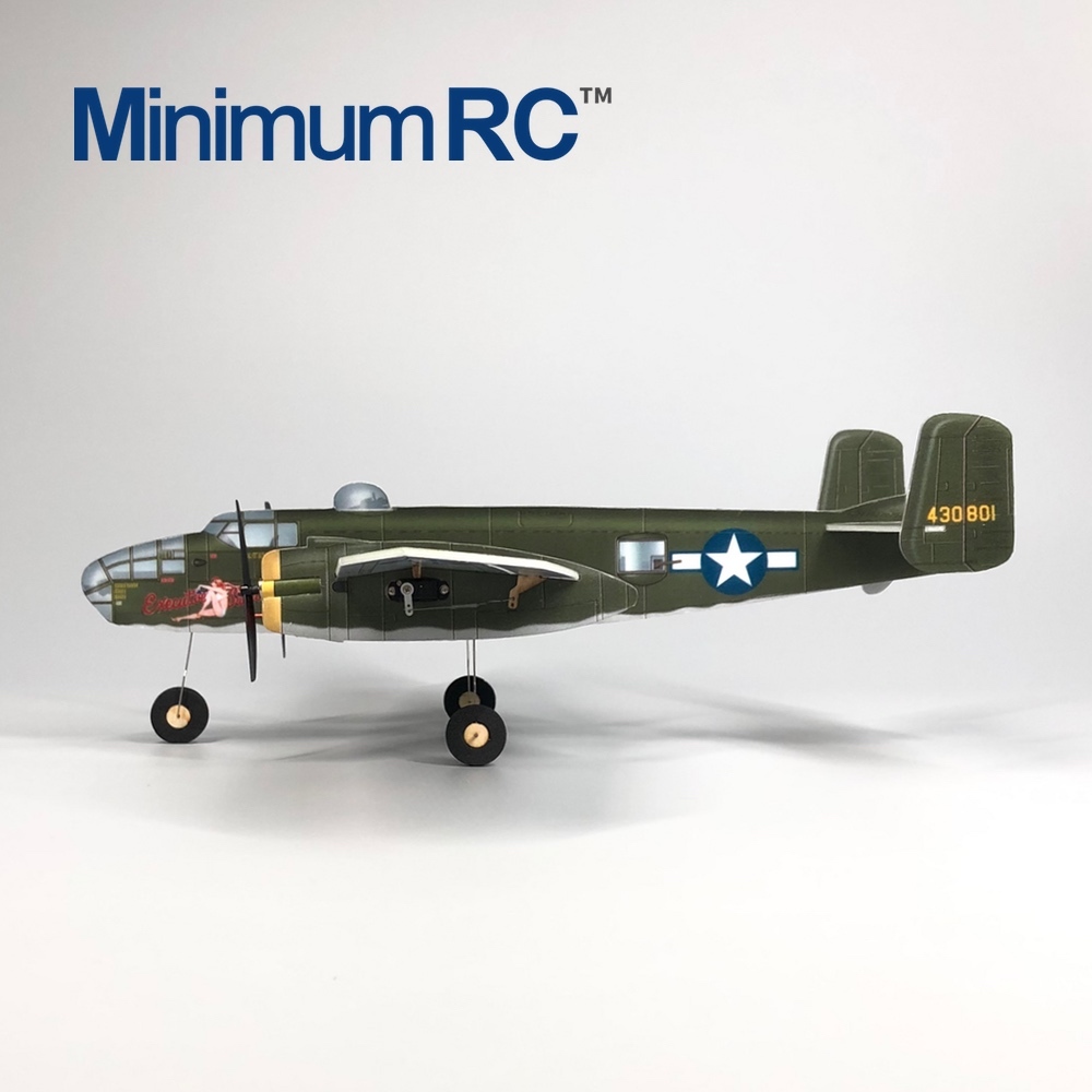B25 Mitchell classic WW2 bomber micro 3CH dual engine RC aircraft
