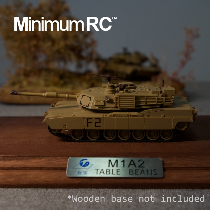 Micro M1A2 Abrams 1/72 RC Tank 3.5 Channels Exhibition Class Ready to Run