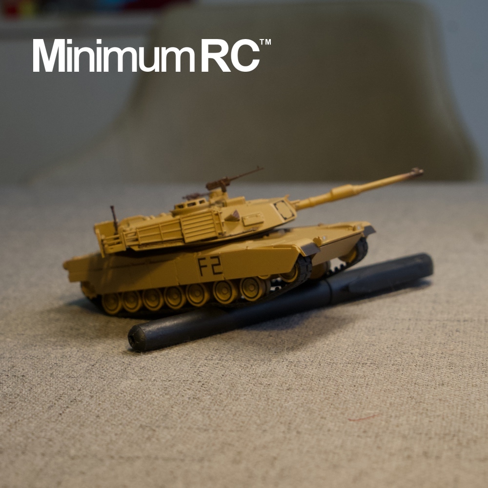 Micro M1A2 Abrams 1/72 RC Tank 3.5 Channels Exhibition Class Ready to Run