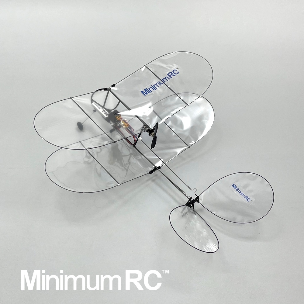 Shrimp V2 Ultra-light 3CH V-tail Indoor RC Aircraft Biplane