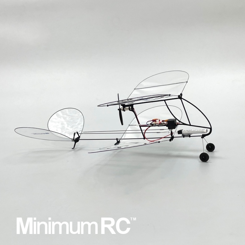 Shrimp V2 Ultra-light 3CH V-tail Indoor RC Aircraft Biplane