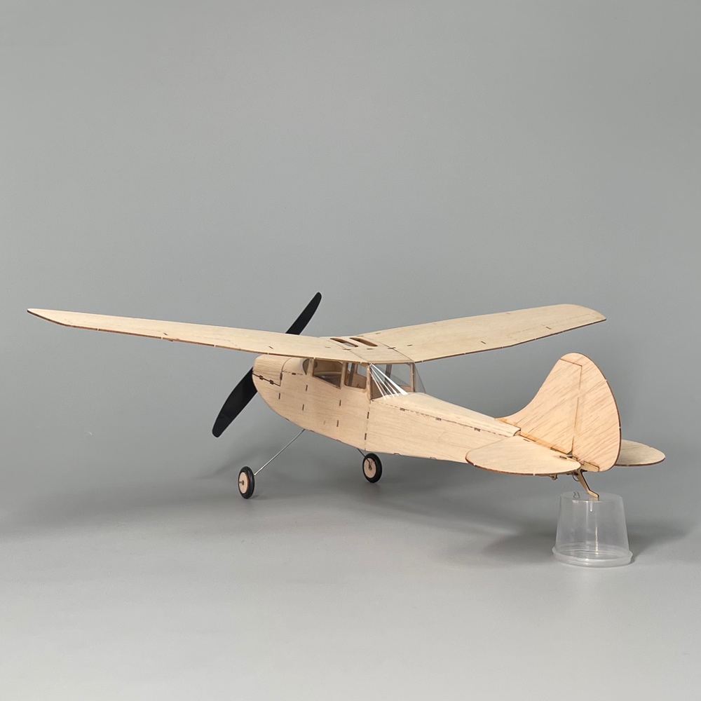 MinimumRC Cessna L19 Birddog Vintage Balsa 3CH 460mm micro RC aircraft kit