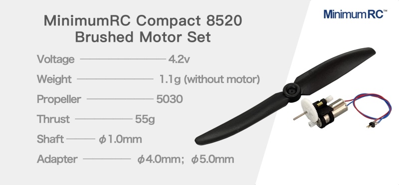 MinimumRC Compact 8520 Brushed Motor Set