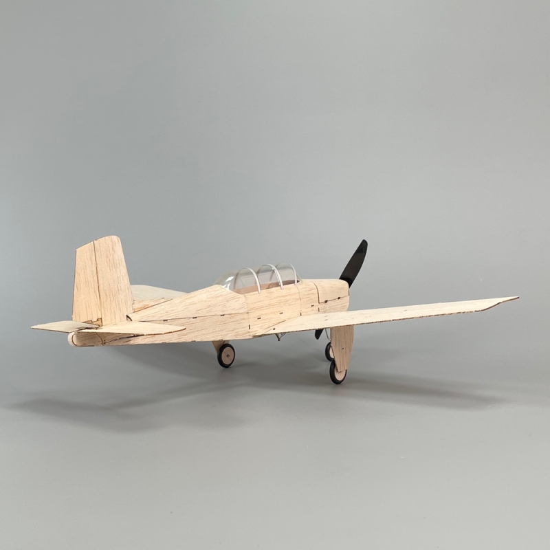 T-34 Mentor Vintage Balsa 4CH 460mm micro RC aircraft kit