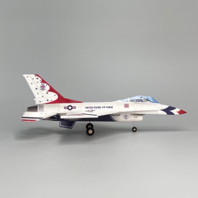 F16 Thunderbird 3CH allmoving tail 250mm pusher micro RC aircraft kit