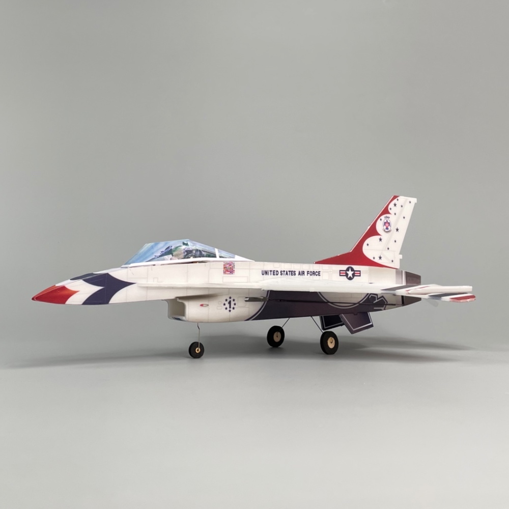 F16 Thunderbird 3CH all-moving tail 250mm pusher micro RC aircraft kit