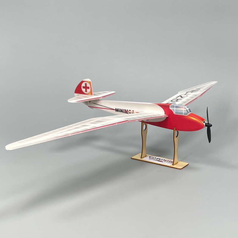 Minimoa Glider gull-wing 700mm micro RC aircraft kit