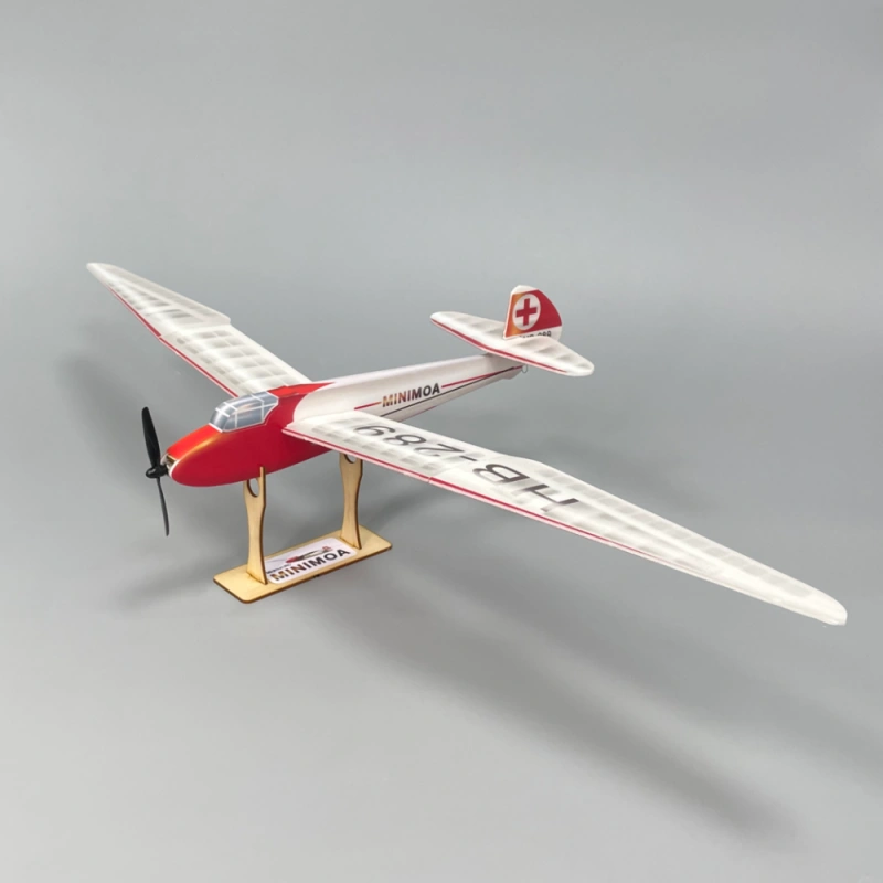 Minimoa Glider gull-wing 700mm micro RC aircraft kit