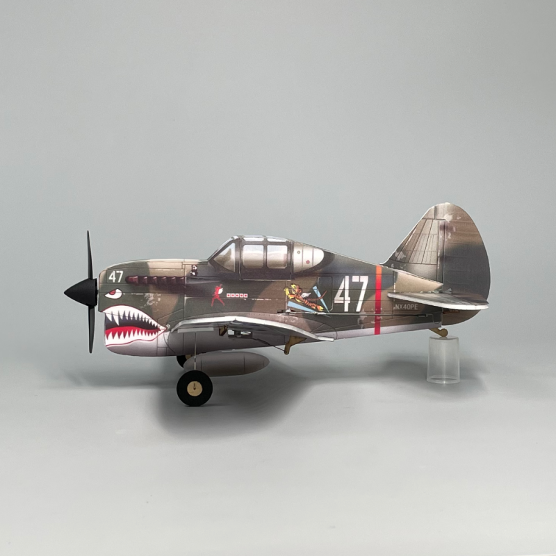 P40 Flying tigers fighter Q-series 4CH 320mm micro RC aircraft kit