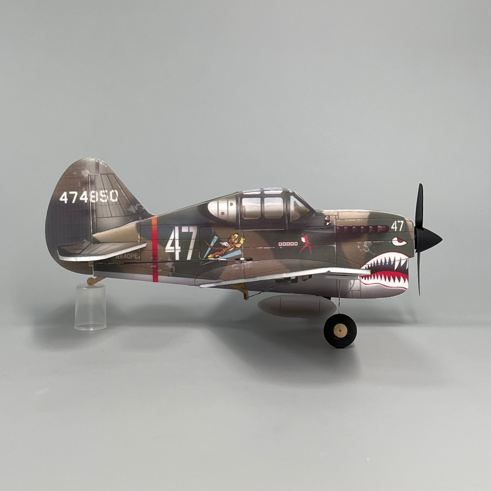 P40 Flying tigers fighter Q-series 4CH 320mm micro RC aircraft kit