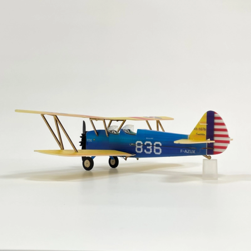 PT-17 Stearman Micro Scale 4CH 360mm RC airplane kit