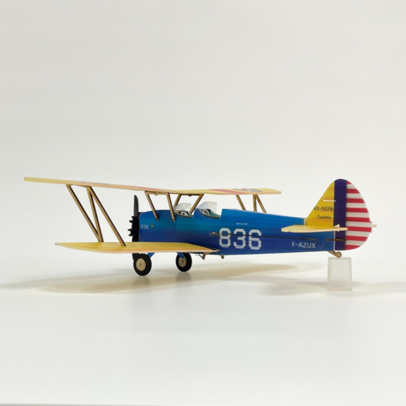 PT-17 Stearman Micro Scale 4CH 360mm RC airplane kit