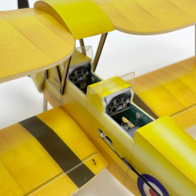 Tigermoth DH-82A Micro Scale 4CH 360mm RC airplane kit