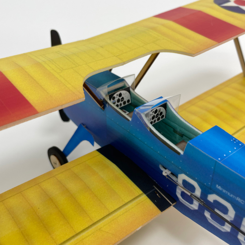 PT-17 Stearman Micro Scale 4CH 360mm RC airplane kit