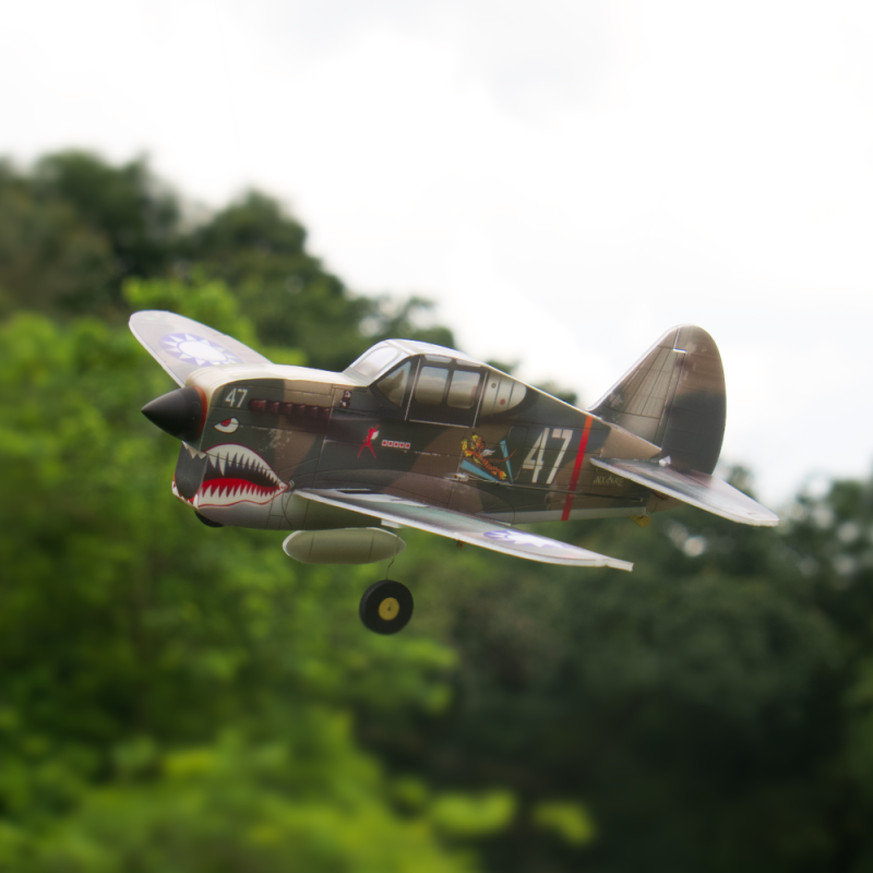 [US] P40 Flying tigers fighter Q-series 4CH 320mm micro RC aircraft kit