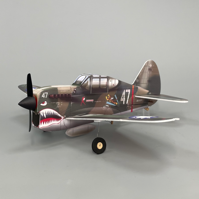 P40 Flying tigers fighter Q-series 4CH 320mm micro RC aircraft kit