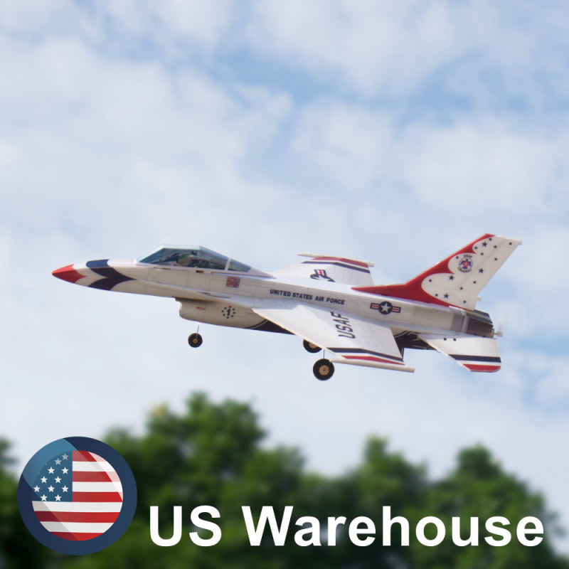 [US] F16 Thunderbird 3CH all-moving tail 250mm pusher micro RC aircraft kit