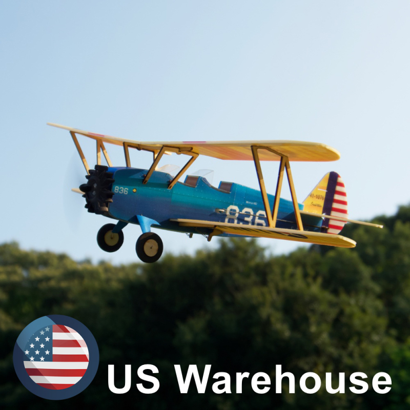 [US] PT-17 Stearman Micro Scale 4CH 360mm RC airplane kit