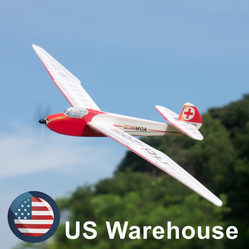 [US] Minimoa Glider gull-wing 700mm micro RC aircraft kit