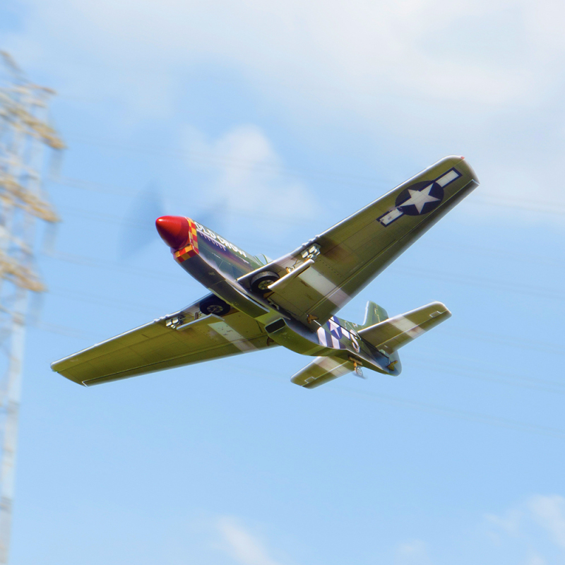 P51 Mustang 5CH Aircraft with Retractable Landing Gear