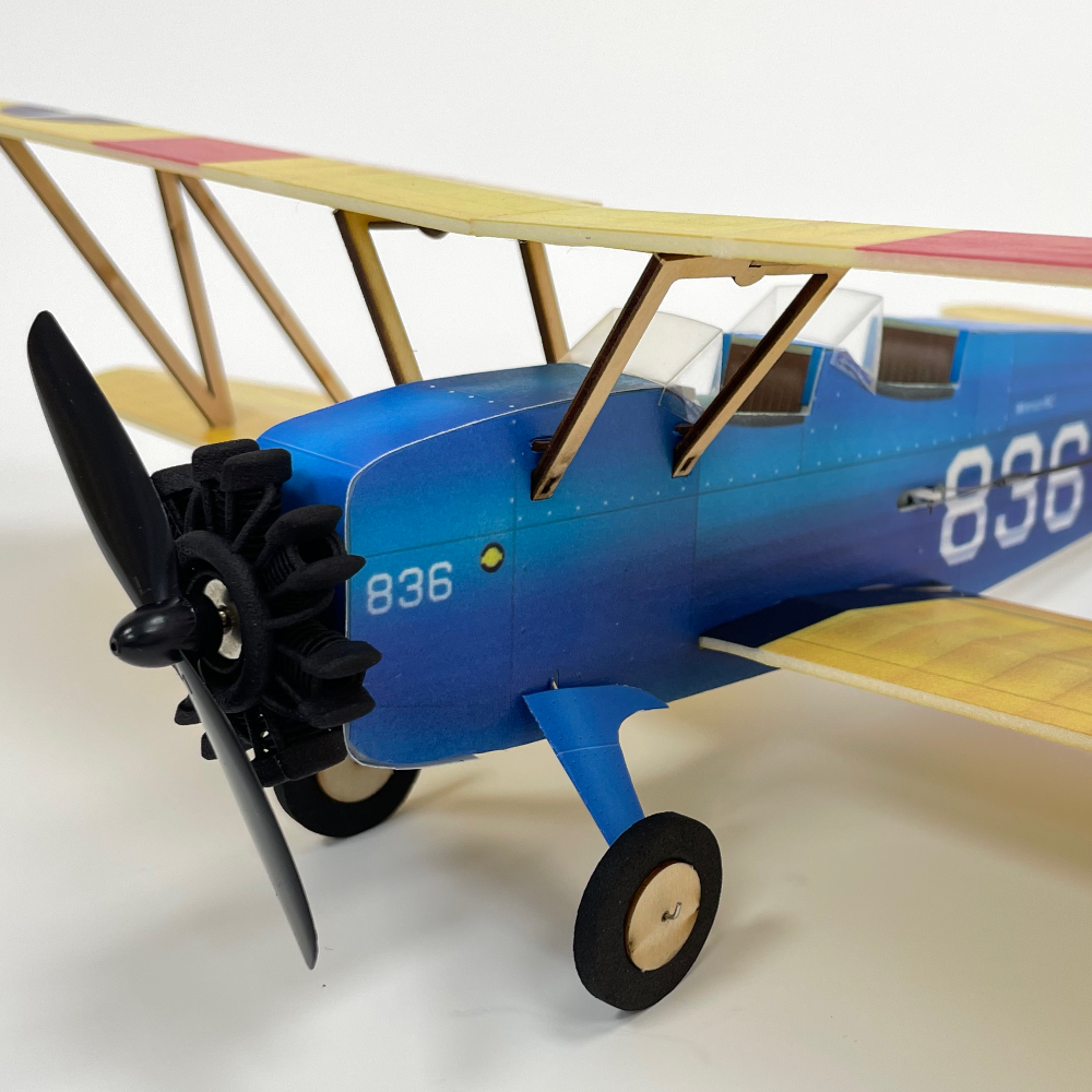 WATT AGE STEARMAN PT-17 ラジコン飛行機 PT-17 Stearman Micro Scale 4CH 360mm RC airplane kit