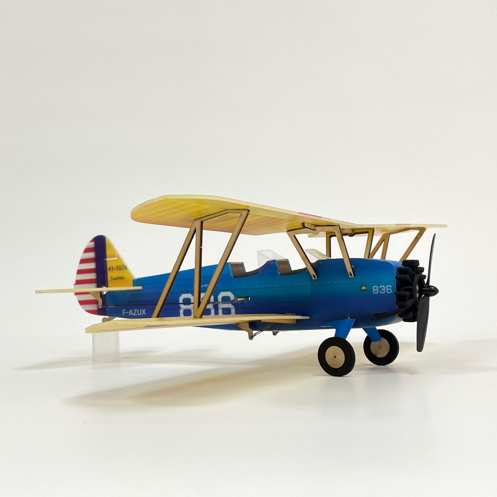 WATT AGE STEARMAN PT-17 ラジコン飛行機 PT-17 Stearman Micro Scale 4CH 360mm RC airplane kit