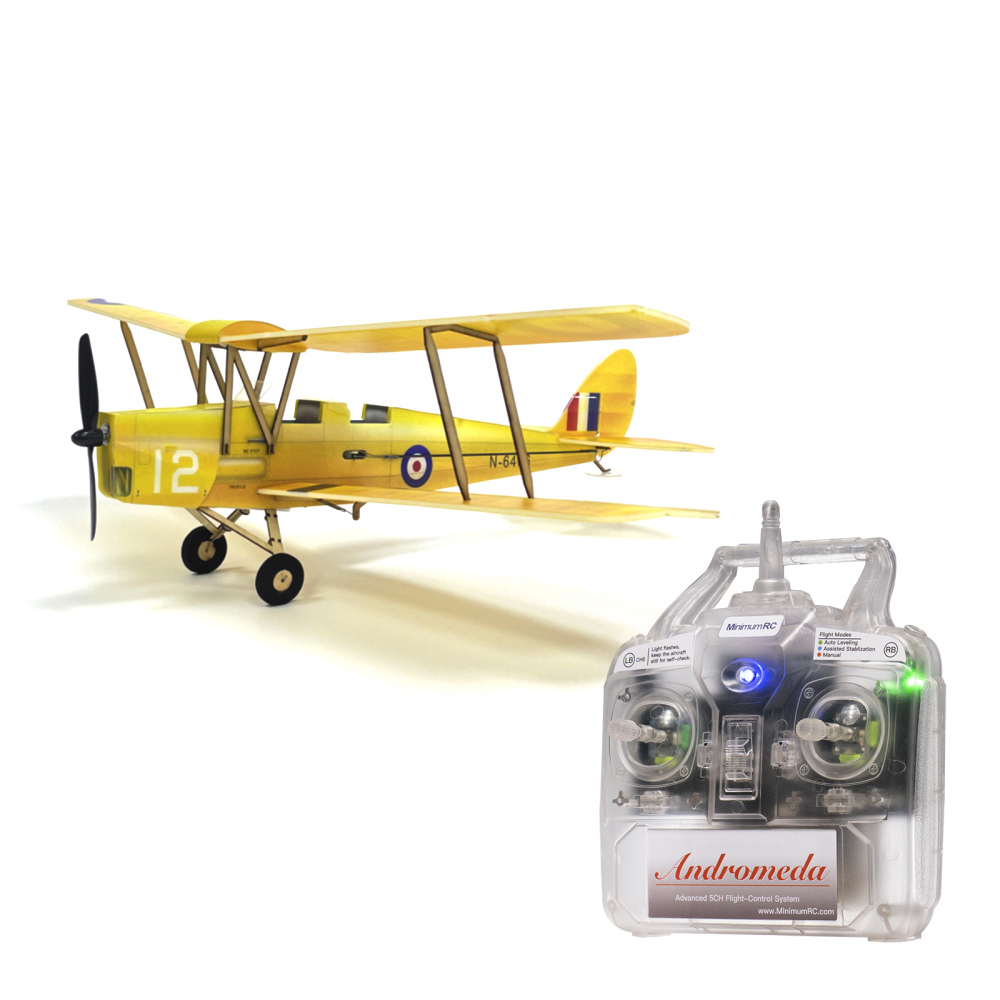 Tigermoth DH-82A Micro Scale 4CH 360mm RC airplane