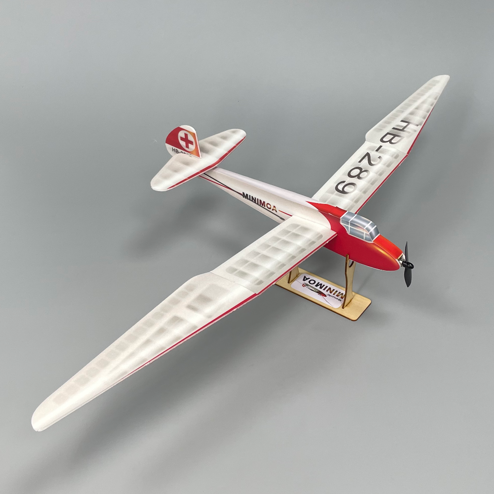 Minimoa Glider gull-wing 700mm micro RC aircraft kit