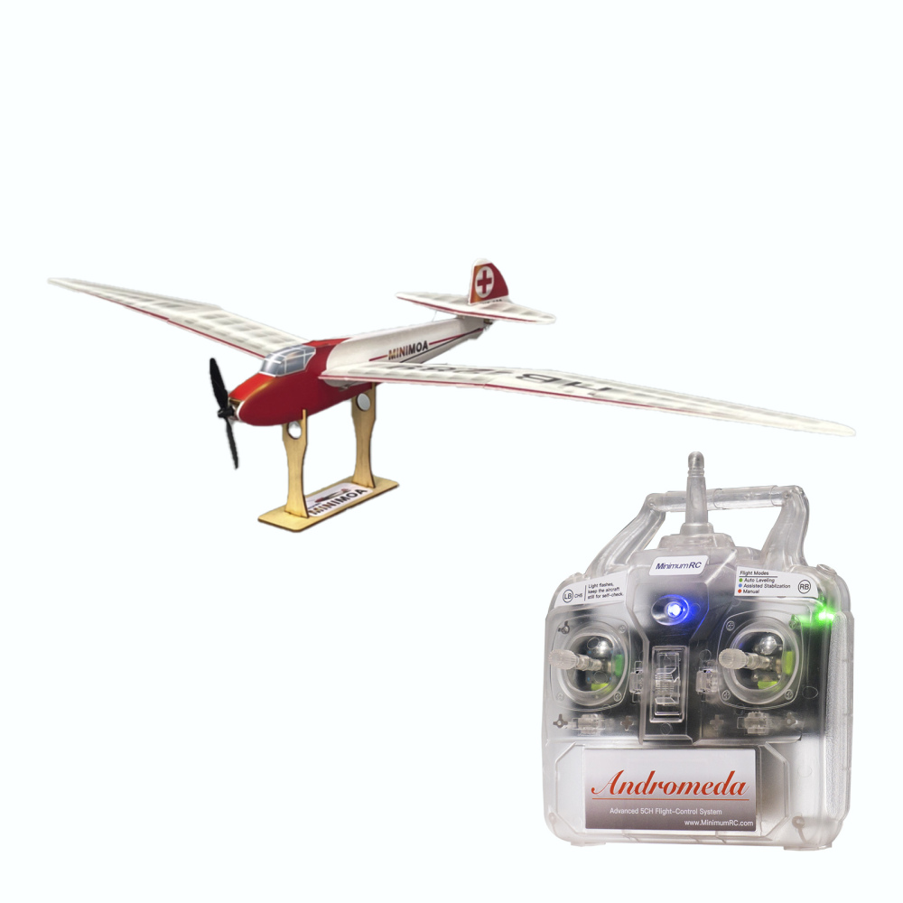 Minimoa Glider gull-wing 700mm micro RC aircraft