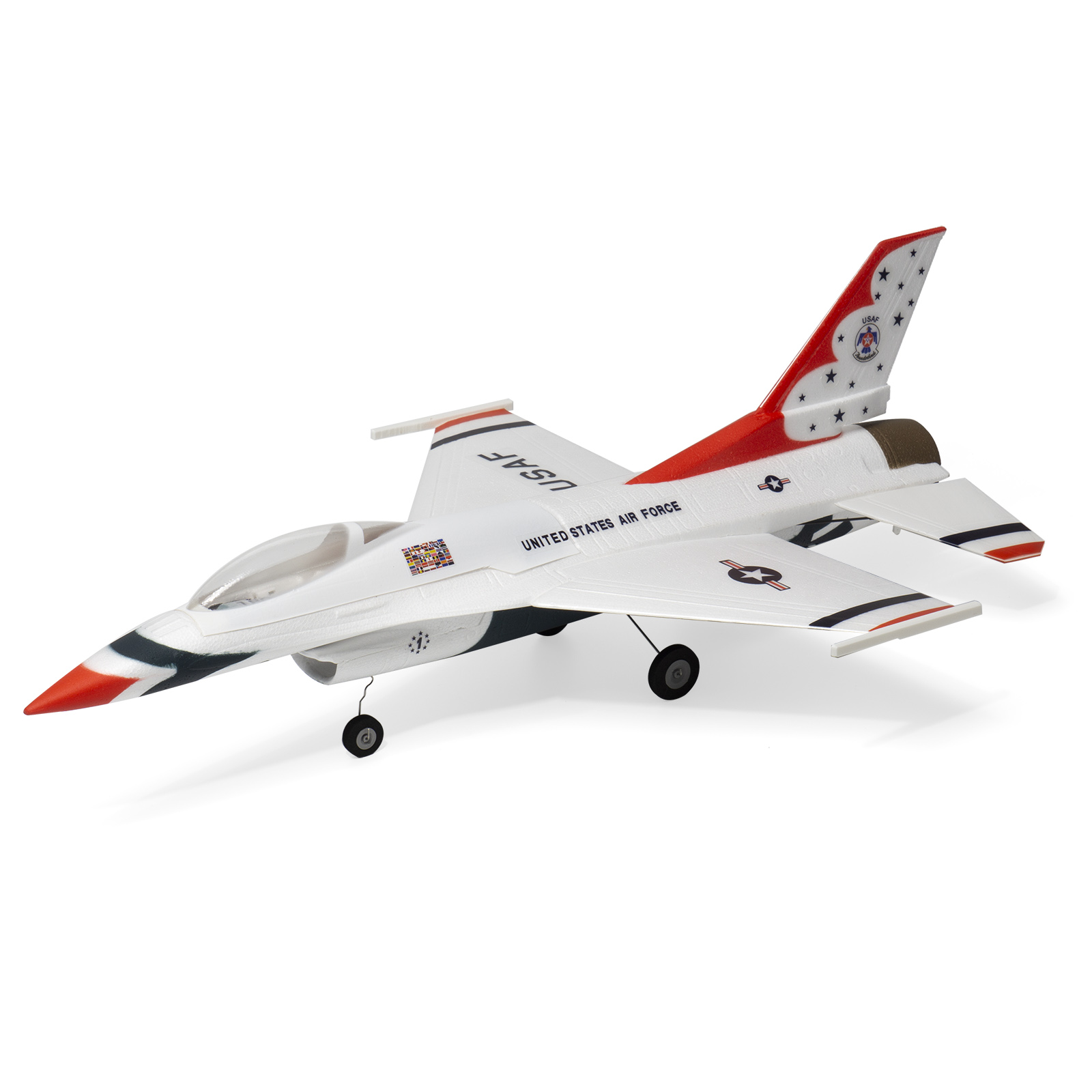 ホビーラジコン Minimum RC F-16 30mm EDF Jet PNP+SAVS F-16 Thunderbird 30mm EDF Jet RTF
