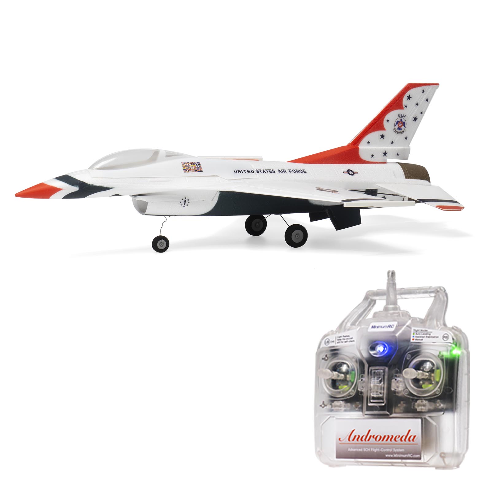 ホビーラジコン Minimum RC F-16 30mm EDF Jet PNP+SAVS F-16 Thunderbird 30mm EDF Jet PNP+SAVS™