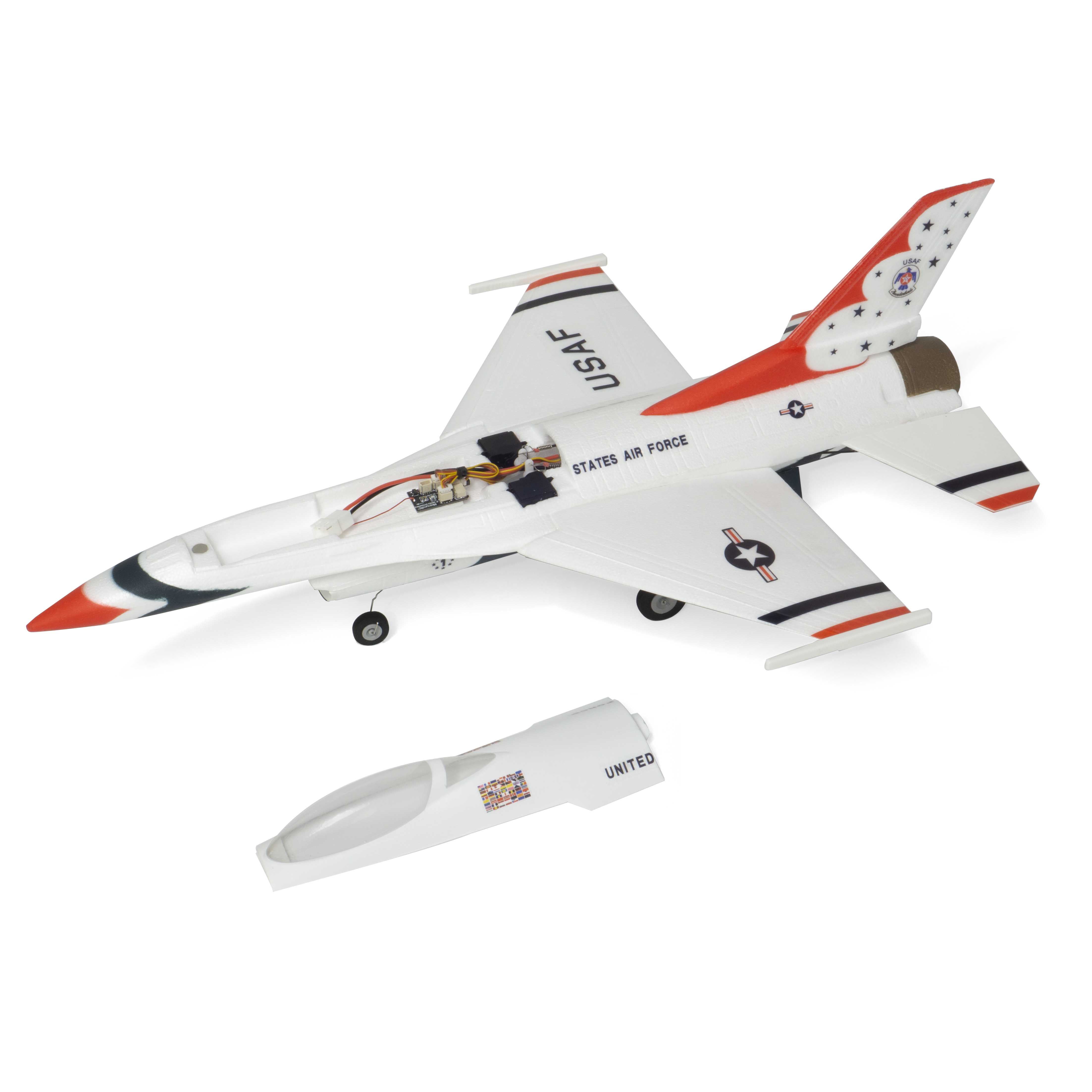 ホビーラジコン Minimum RC F-16 30mm EDF Jet PNP+SAVS F-16 Thunderbird 30mm EDF Jet PNP+SAVS™