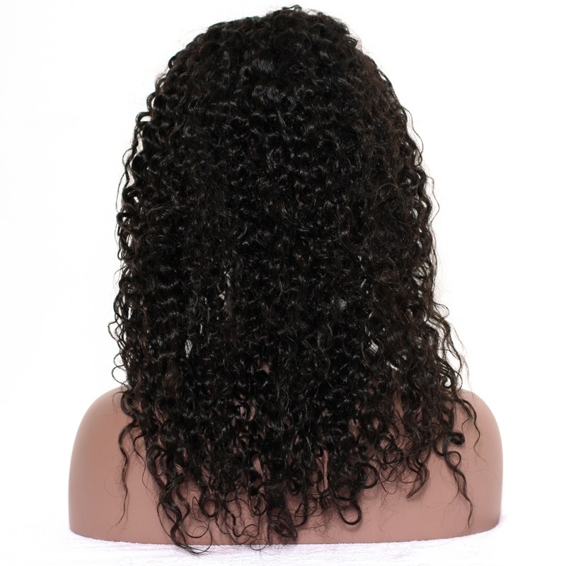 Best Lace Wig 250% Density Wig Pre-Plucked Kinky Curly Peruvian Hair With Baby Hair Natural Hair Line For Black Women