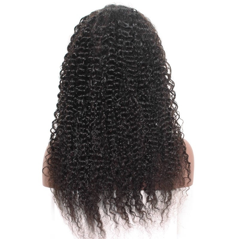 High Density 250% Deep Curly Wigs with Baby Hair for Black Women Natural Color Human Hair Lace Front Human Hair Wigs