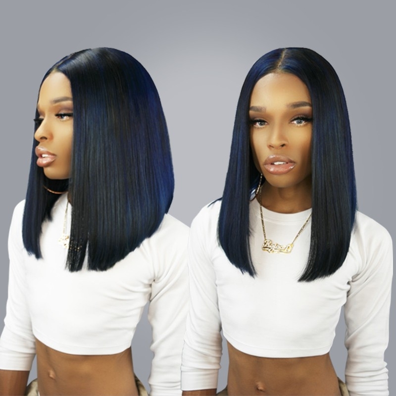 250% Density Wigs Straight Pre-Plucked Human Hair Lace Front Wigs Black Women Lace Front Human Hair Wigs with Baby Hair