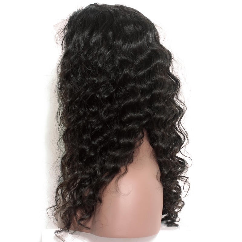 Brazilian Lace Front Wigs Human Hair Loose Wave Natural Color Hair 250% Density Pre Plucked With Natural Baby Hair