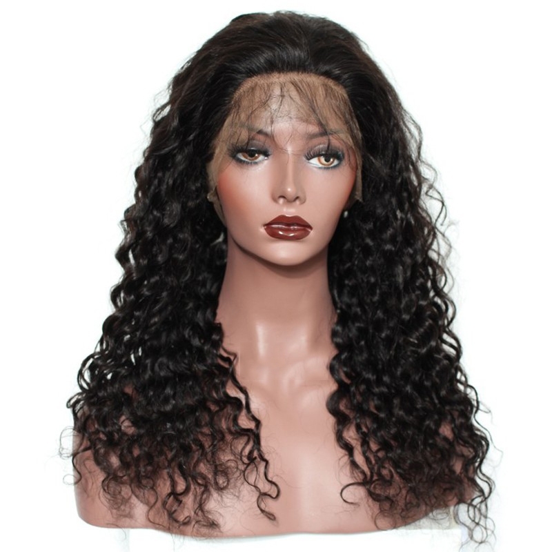 Lace Front Wigs With Baby Hair Loose Curly Lace Front Wig With Baby Hair Natural Color Human Hair With Natural Hair Line Bleached Knots