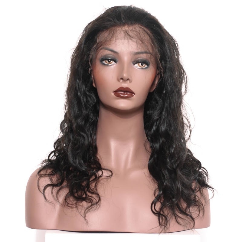 Lace Front Human Hair Wigs Body Wave 250% Density Wig with Baby Hair Natural color Pre-Plucked Natural Hair Line