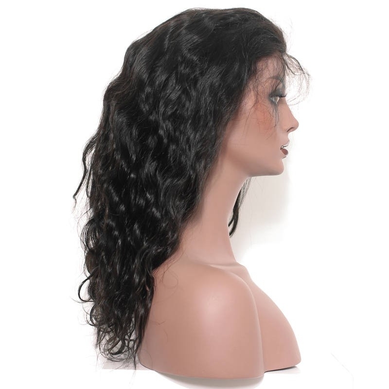 Lace Front Human Hair Wigs Body Wave 250% Density Wig with Baby Hair Natural color Pre-Plucked Natural Hair Line