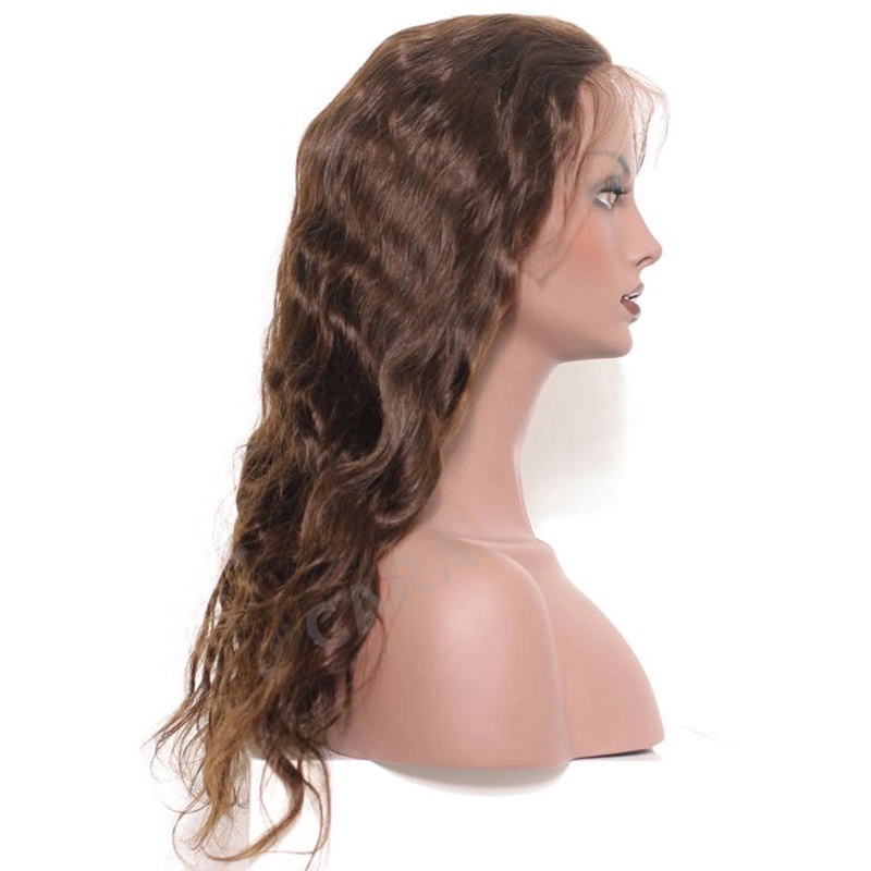 Lace Front Human Hair Wigs Body Wave 250% Density Wig Pre-Plucked Natural Hair Line with Baby Hair #4 color