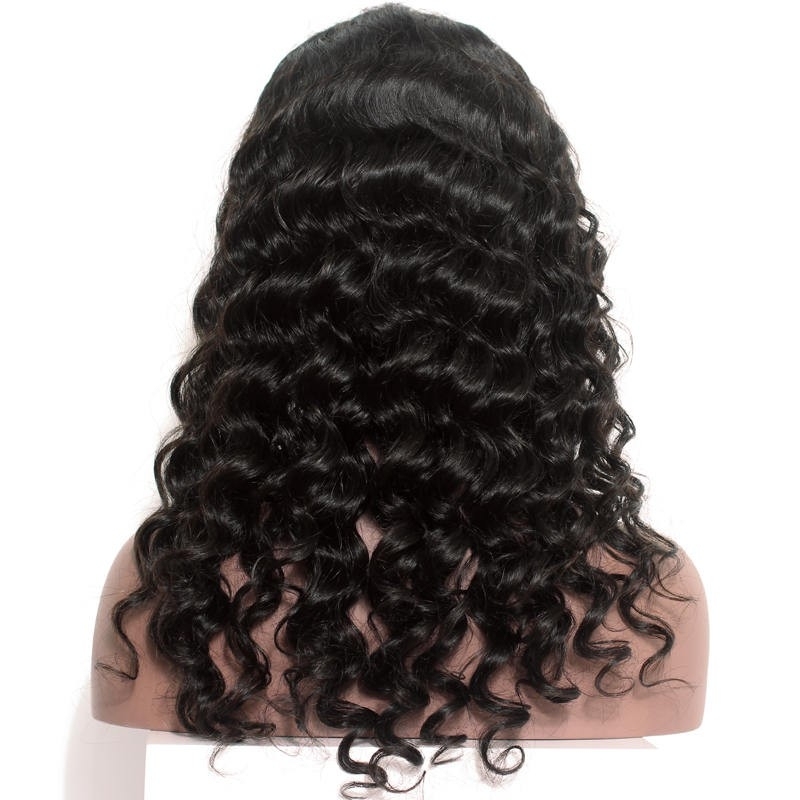 Brazilian Lace Front Wigs Human Hair Loose Wave Natural Color Hair 250% Density Pre Plucked With Natural Baby Hair
