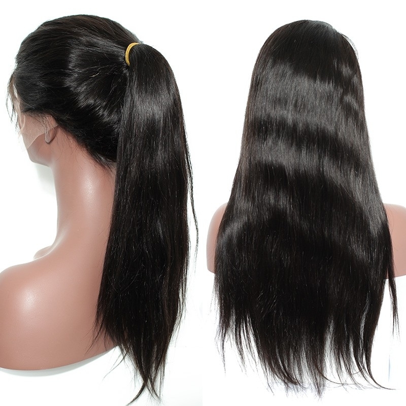 Lace Front Human Hair Wigs For Black Women Silk Straight 250% Density Pre Plucked Natural Hairline With Baby Hair Remy Hair