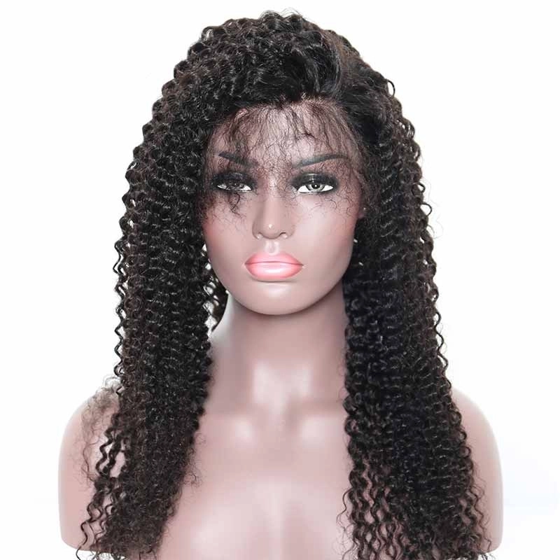 Glueless Lace Front Human Hair Wig 250% Density Kinky Curly Lace Wigs with Baby Hair