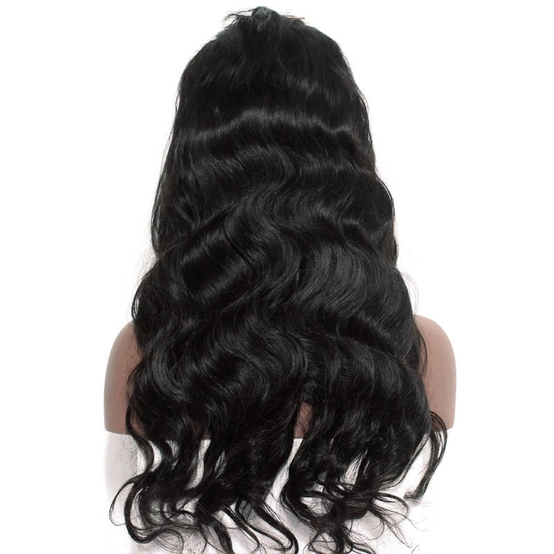 Best Lace Front Wig Human Body Wave hair 250% Density Natural Color Pre-Plucked Human Hair Lace Front Wigs with Natural Baby Hair Bleached Knots