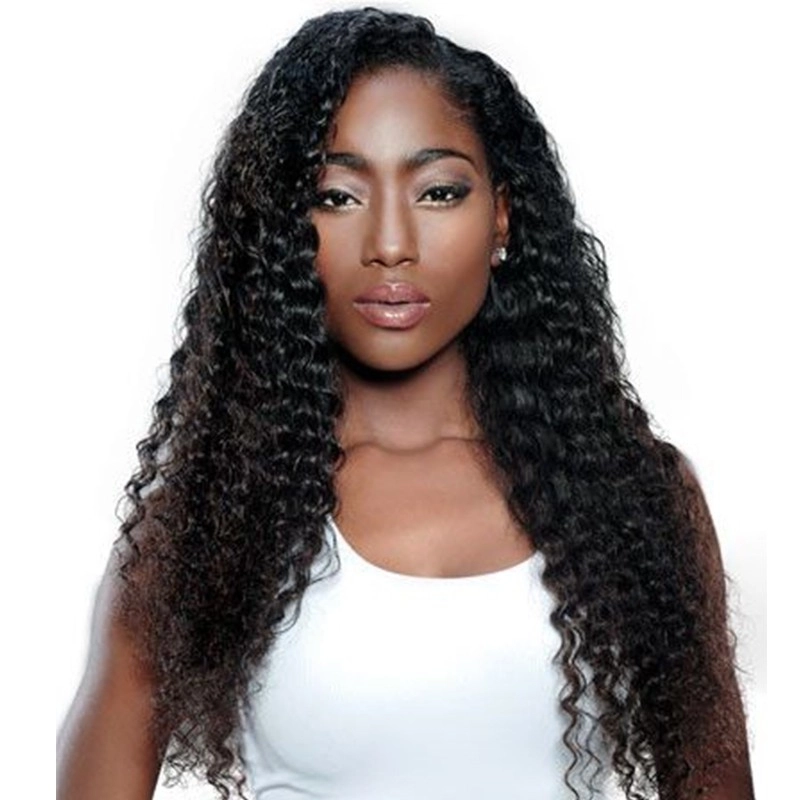 Indian Wigs 250% Density Wig Pre-Plucked Natural Hair Line Deep Wave with Baby Hair for Black Women