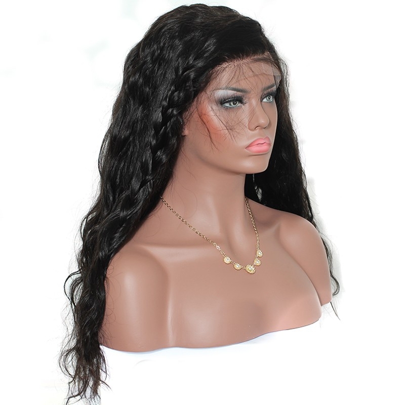 Malaysian Lace Front Wigs 250% Density Pre-Plucked Human Hair Natural Color Lace Front Wig With Baby Hair Bleached Knots For Black Women