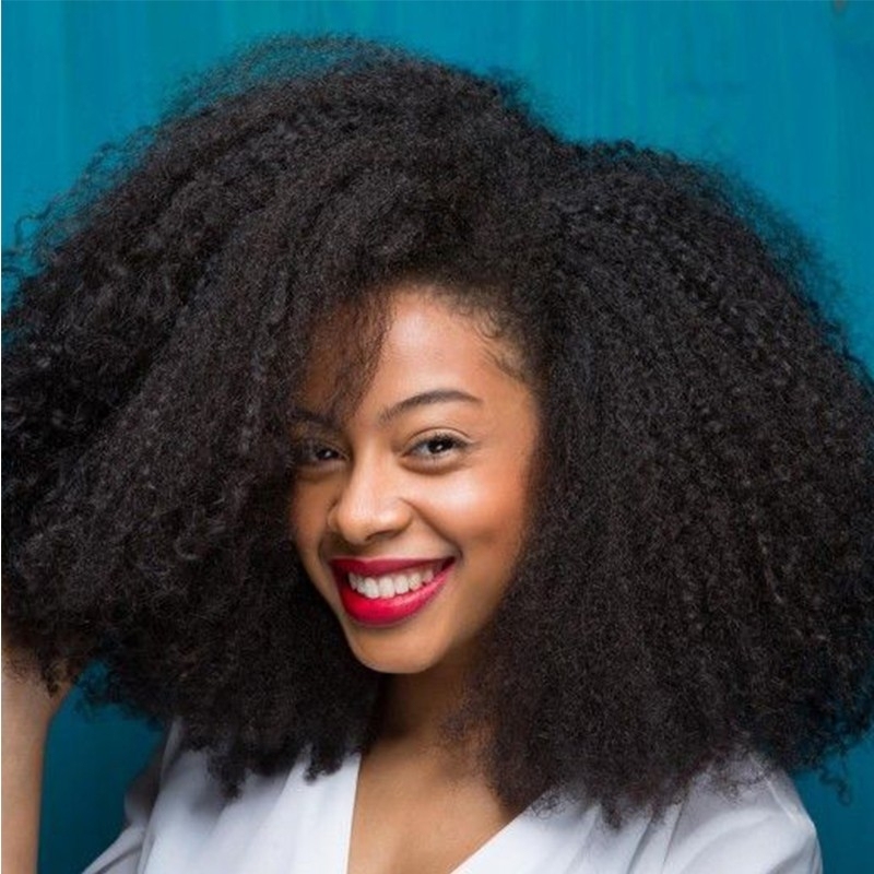 Lace Front Wigs Human Hair Afro Kinky Curly 250% Density Wig With Baby Hair Bleached Knots Natural Africa Style Brazilian Natural Color Hair