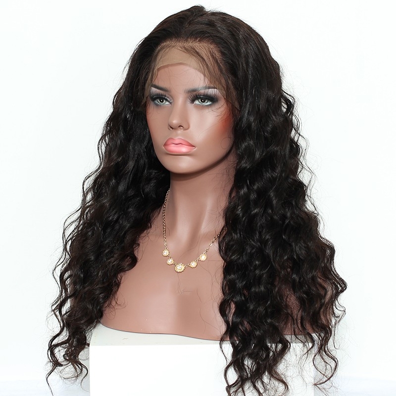 Peruvian Remy Hair 360 Lace Wigs Loose Wave Pre Plucked  for Black Women Human Hair Wigs Bleached Knots Top Grade Remy Hair On Sale